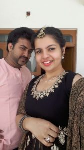Ipshita Chakraborty with her husband