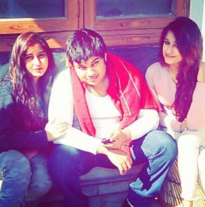 Maera Mishra with her siblings