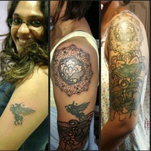 Mumtaz Sorcar's tattoo