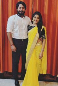 Ragini Chandran with her husband, Prajwal Devaraj