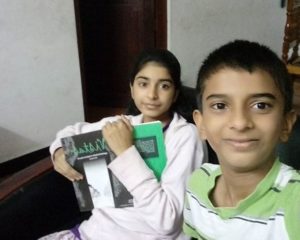 Siddhi Mahajankatti with her brother