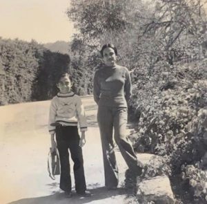 Rahul Bose with his mother