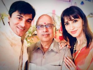 Siddhaanth Surryavanshi and Alyssia Raut with his father