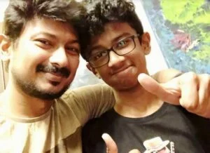 Udhayanidhi Stalin with his son, Inbanithi