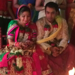 Anirban Lahiri on his wedding day