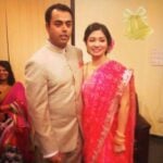 Anirban Lahiri with his wife