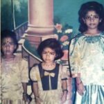 A chilhood photo of Bhavani Devi with her two sisters