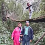Pranati with her father and mother