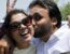 A picture of Bhagwant Mann (of Aam Aadmi Party) kissing his wife, Inderpreet Kaur, after his victory in the 2014 Lok Sabha polls in Sangrur, Punjab