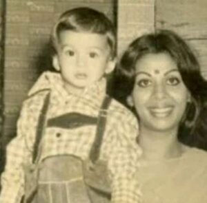 Promila Bedi with his son Siddharth Bedi