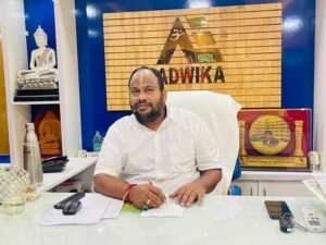 Aryavardhan at his Adwika Numerology office