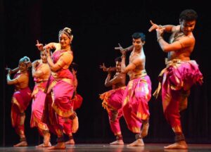 A composition by Spanda, choreographed by Leela Samson