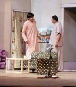 Poster of Dipen Raval's play Ekla Chalo Re