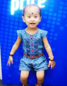 Gunjan Sinha as a toddler
