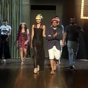 Srikant Maski in a still from his debut theatre play Catwalk as Daniel D'Souza