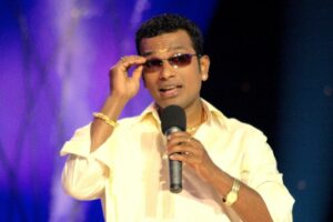Srikant Maski in a still from the comedy television show The Great Indian Laughter Challenge season 4