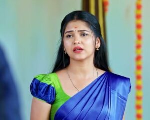Amulya Gowda in a still from the Kannada television show Kamali