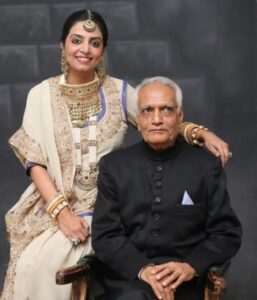 Divya Maderna with her father