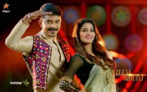 Mohammed Azeem and Shivani Narayanan in the dance reality show Jodi Number One: Fun Unlimited