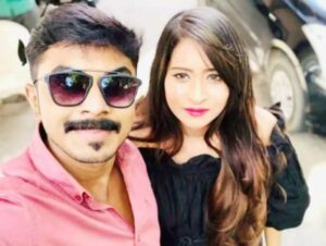 Mohammed Azeem with his wife