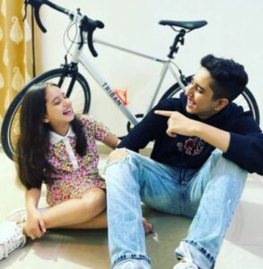 Myra Rajpal with her elder brother