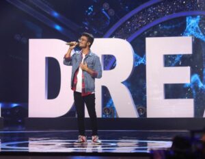 Rishi Singh in a still from the Sony TV's singing reality show Indian Idol season 13