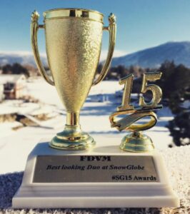 Victorien Mulliez shared the Best Looking Duo Award with Florent Denecker at SnowGlobe Awards 2015
