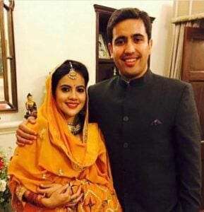 Vikramaditya Singh with his sister Aparajita Singh