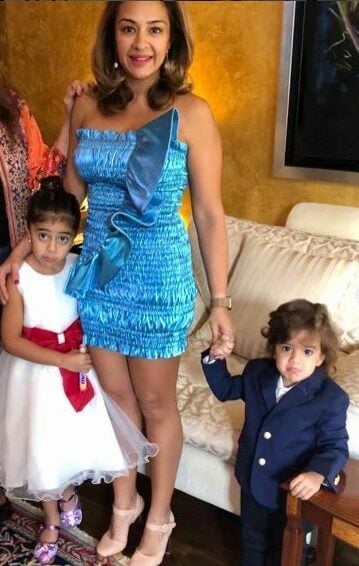 Natasha Madhvani (in blue)