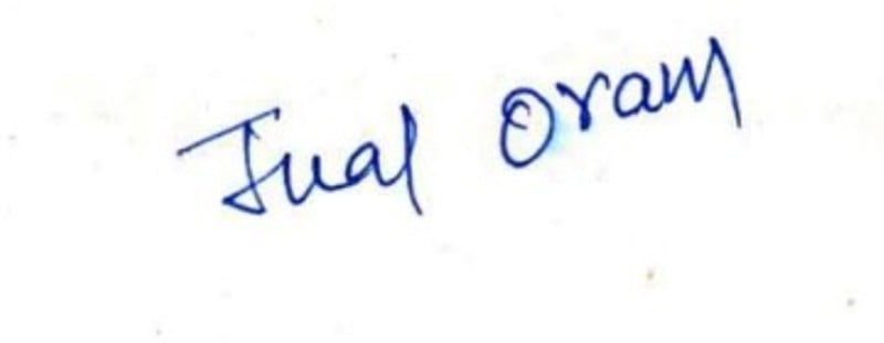 Jual Oram's signature